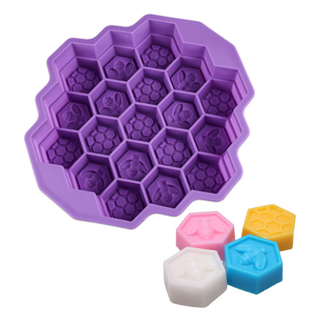 Abeille nid d'abeille gâteau moule moule savon moule Silicone Flexible pour bricolage savon faisant chocolat gâteau moule main faisant cuisine