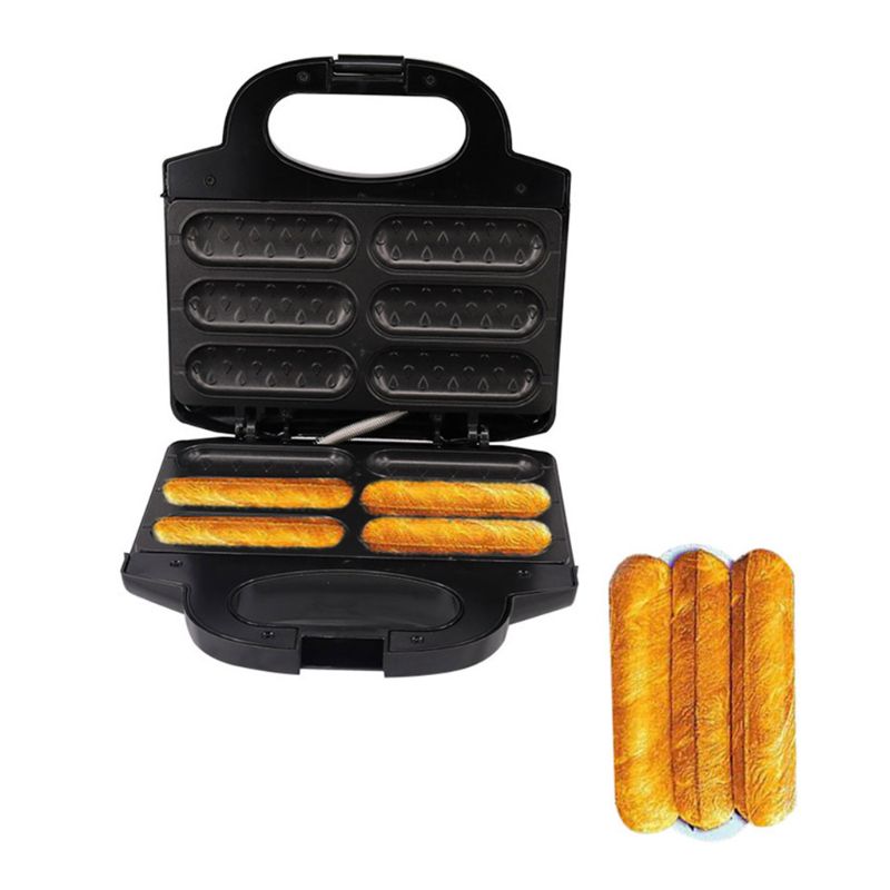 Breakfast Bread Sausage Maker Grill Non-stick Coating Cool Touch Handle Anti-skid Feet Baker Machine Multifunction Utensils