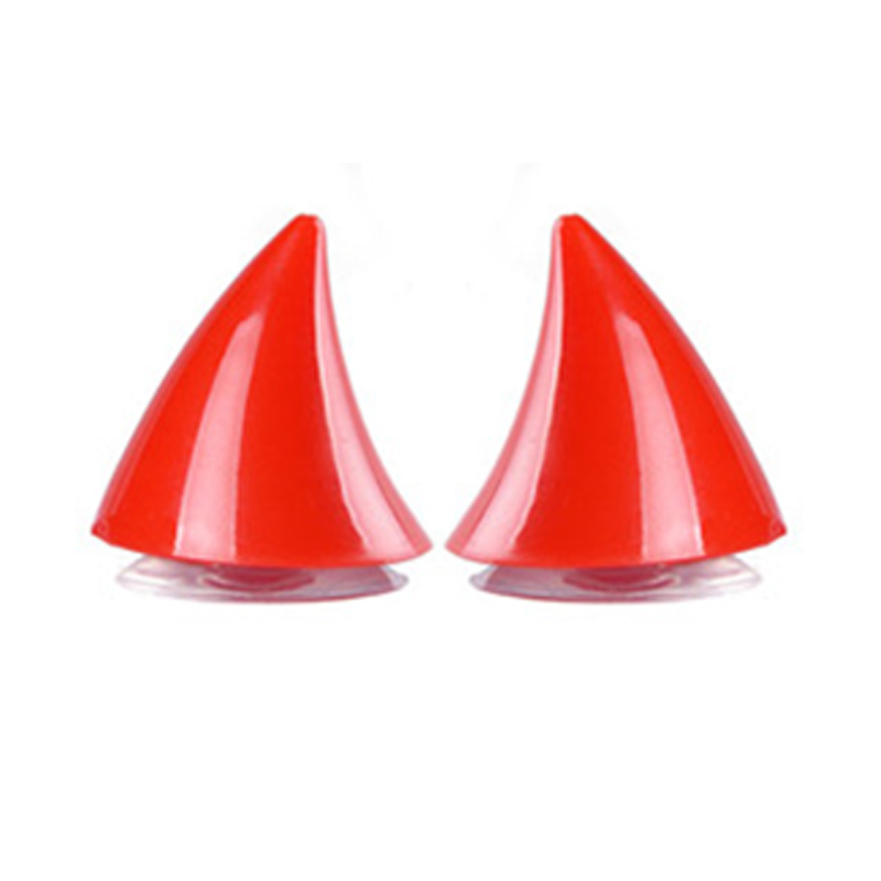 2pcs Universal Helmet Cat Ears Decoration Moto Electric Car Driving Styling Cute Cat Ears Stickers Decor Helmet Accessories: black