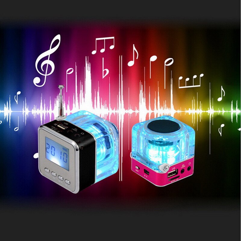 NIZHI Mini Tragbare Musik Lautsprecher LED-anzeige Stereo Klang Kasten TT-028 Digital FM Radio FM Radio SD/TF USB disk MP3 Spieler
