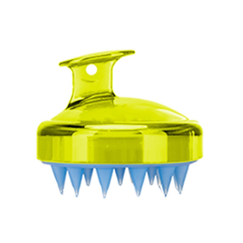 Strumento per il massaggio della testa spazzola per il massaggio del cuoio capelluto dei capelli in silicone pettine per il lavaggio dei capelli spazzola per manico magico spazzola per massaggio termale: Viola