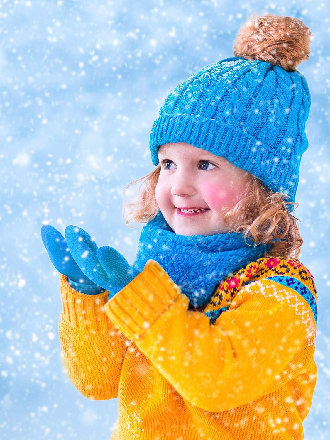 3 Pairs Warming Infant Baby Cute Lovely Knit Mittens Girls Boys Of Winter Windproof Gloves baby accessories перчатки