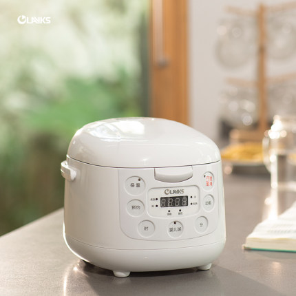 OLAYKS OL-02D 2L household rice cooker intelligent multifunctional automatic small rice cooker 1-2-3 people: White