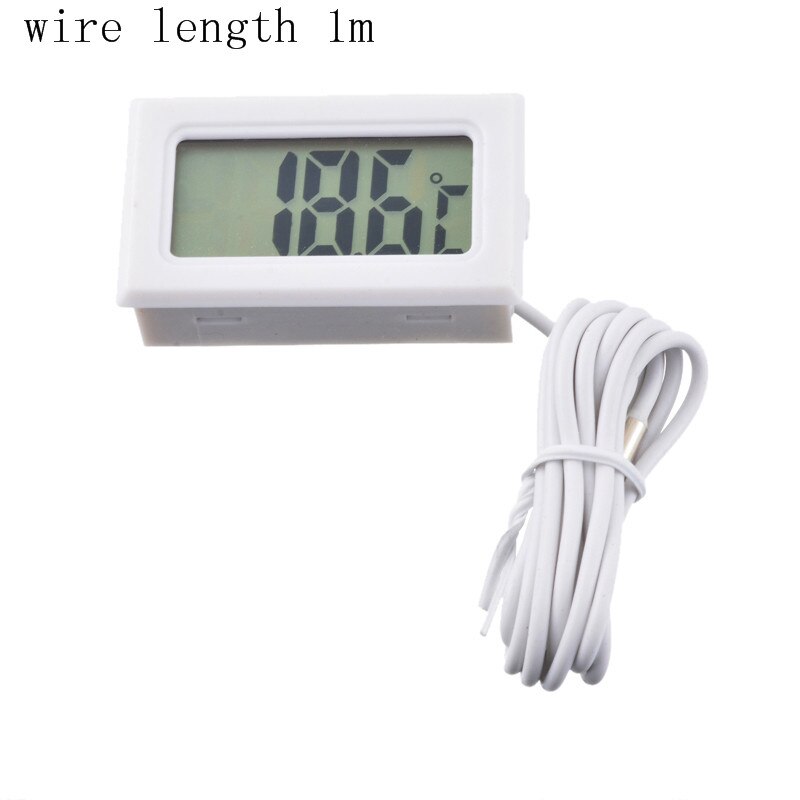 LCD Digital Thermometer Wasserdicht Gefrierschrank Aquarium Thermometer Mini Temperatur Sensor Sonde Aquarium Zubehör: H