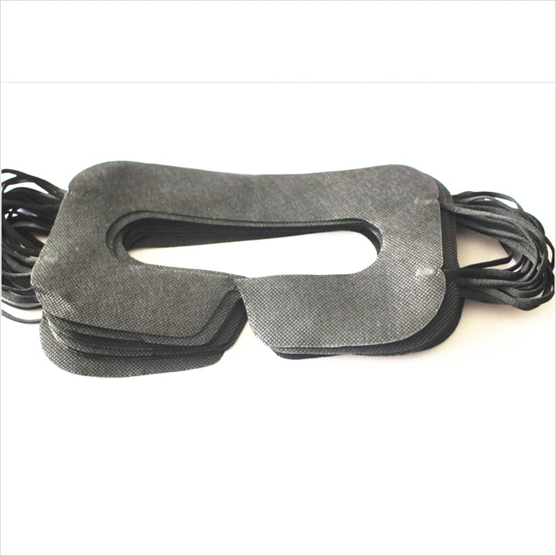 Linhuipad Universal- 100 Pack Hygiene VR Maske Pad Schwarz Einweg Auge maske für Vive Oculus Riss 3D Virtuelle Realität Gläser