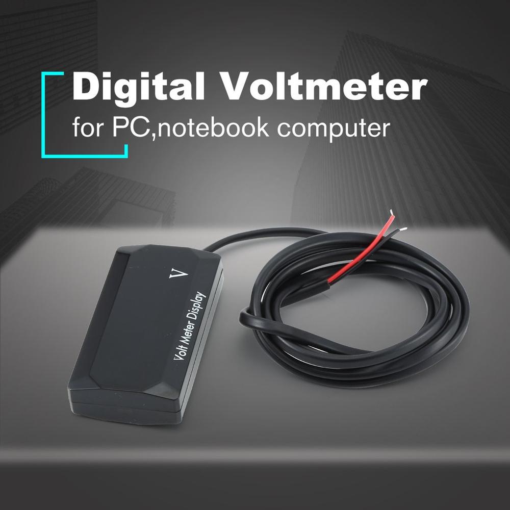 Mini Led Display Digitale Voltmeter Panel Volt Voltage Meter Tester Omgekeerde Verbinding Bescherming 12V Voor Auto Motor