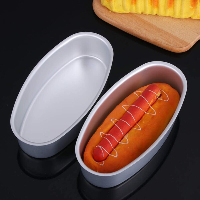 Aluminum Oval Shaped Bread Baking Dishes Non-stick Loaf Pan Cheese Cake Toast Pan Cake Mold Kitchen Gadget Bakeware
