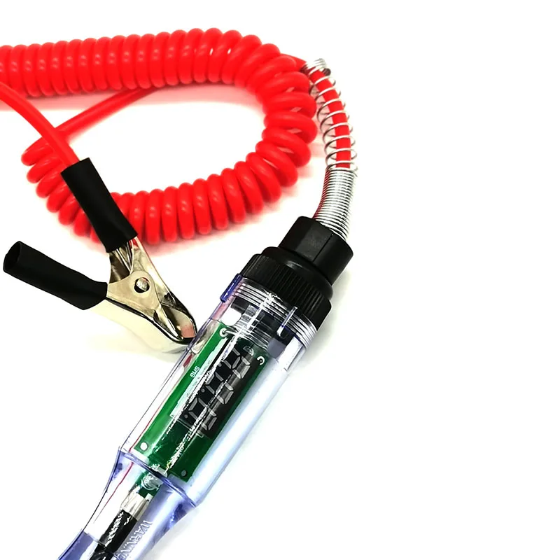 Probador de circuito de voltaje de camión y coche, pluma de prueba de sonda de diagnóstico automático, bombilla eléctrica, herramientas de reparación, 6V, 12V, 24V