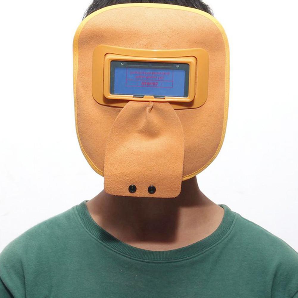 1pc Electric Welding Auto-darkening Head-mounted Argon Protective Eye Mask Mask Helmet Anti-glare Welding Protector Arc J2C2