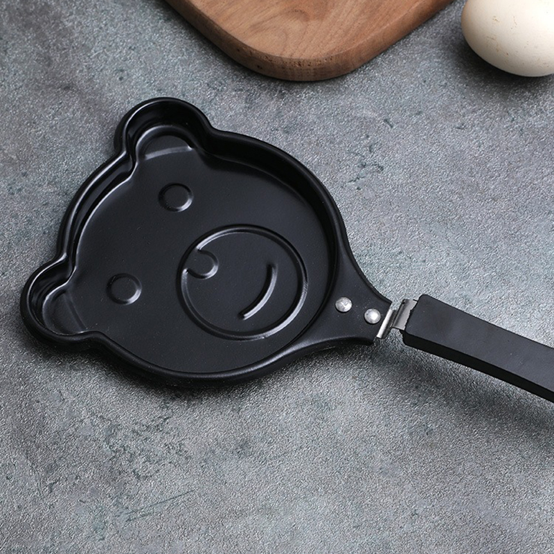 Creavtive Bear Shape Fry Egg Pancakes Mini Frying Pan Cauldron Housewares Various Kitchen Shaper Fried Tool Breakfast Tool