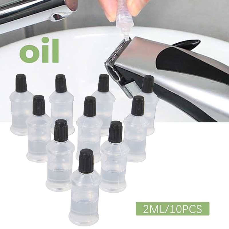 10Pcs Premium Lubricating Oil For Hair Clipper Electric Shaver Oil Lubricant Hair Clipper Blade Oil With Anti-Rust Protection: Rose Red
