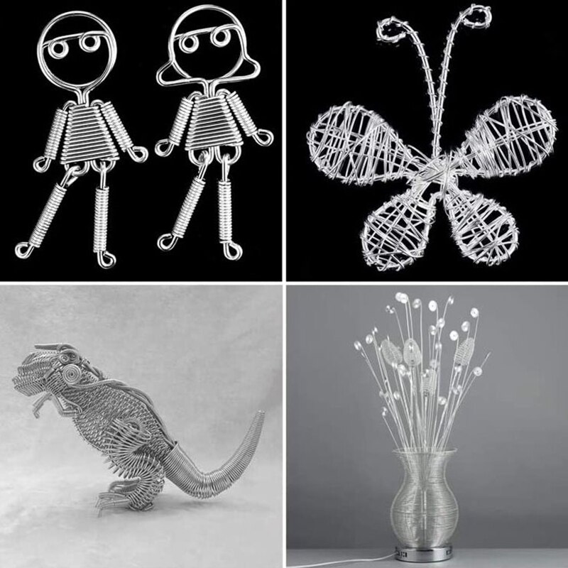 1 Roll of Aluminum Craft Wire Silver for Jewellery Craft, Modelling Making Armatures and Sculpture 2mm x 55M