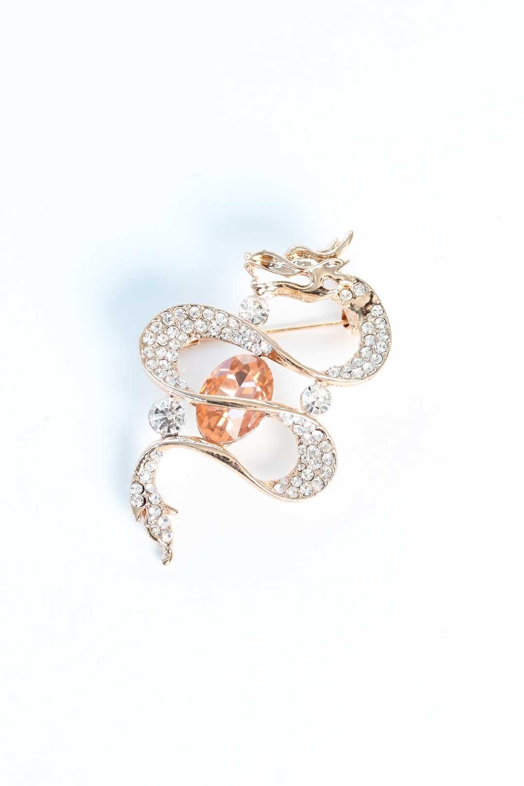 Zircon Stone Metal Brooch - Miya Brand - Fashion Accessory