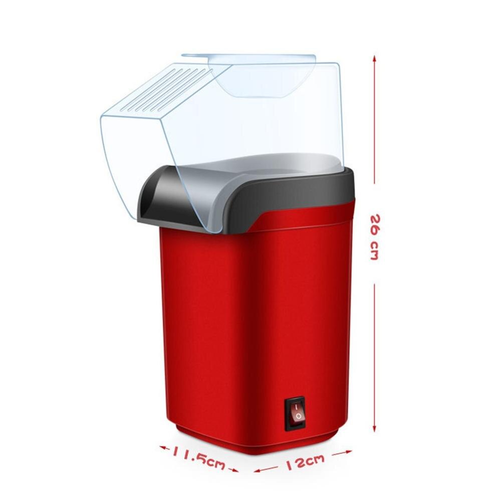 Elektrisk majs popcorn maker husstand automatisk mini luft popcornfremstillingsmaskine diy majspopper børn 220v