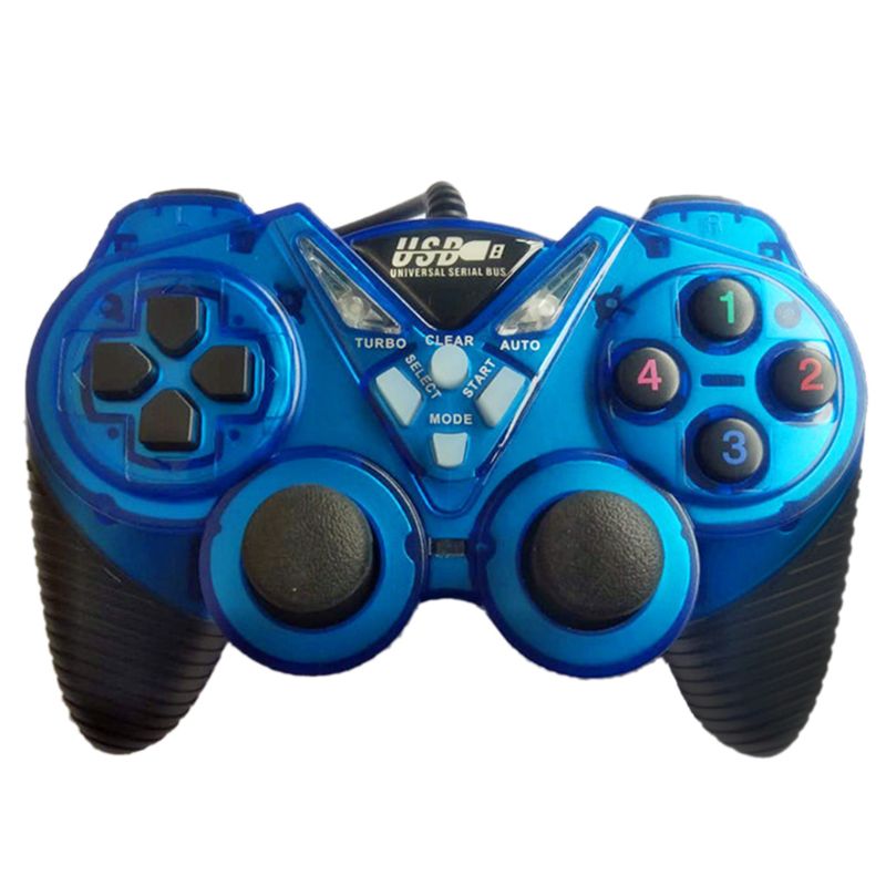 Wired Usb Game Controller Voor Pc Computer Trillingen Joystick Gamepads Voor Laptop: BL