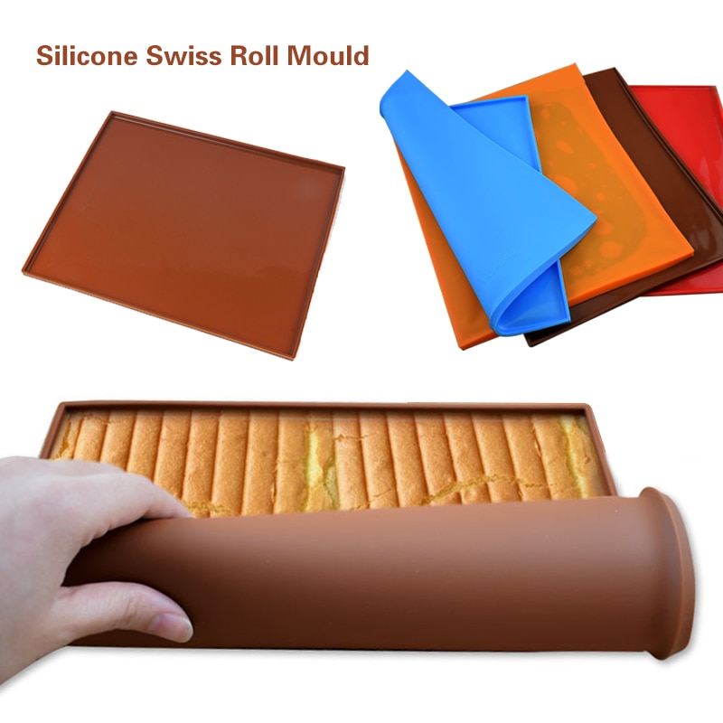 Silicone four tapis de cuisson gâteau rouleau tapis antiadhésif gâteau Pad cuisson pâtisserie outils bricolage gâteaux rouleaux moule suisse rouleau tampons outils de cuisson