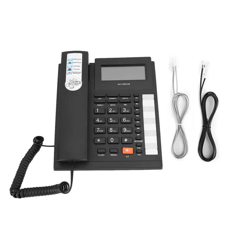 Kx -t7007 vaste telefoon thuiskantoor hotel desktop telefoon dubbele interface nummerherkenning vaste lijn