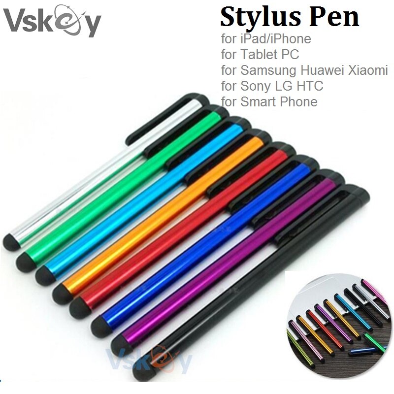 Vskey 10 Stuks Universal Capacitive Touch Stylus Pen Voor Iphone Ipad Tablet Pc Samsung Huawei Xiaomi Lg En Meer Mobiele telefoon