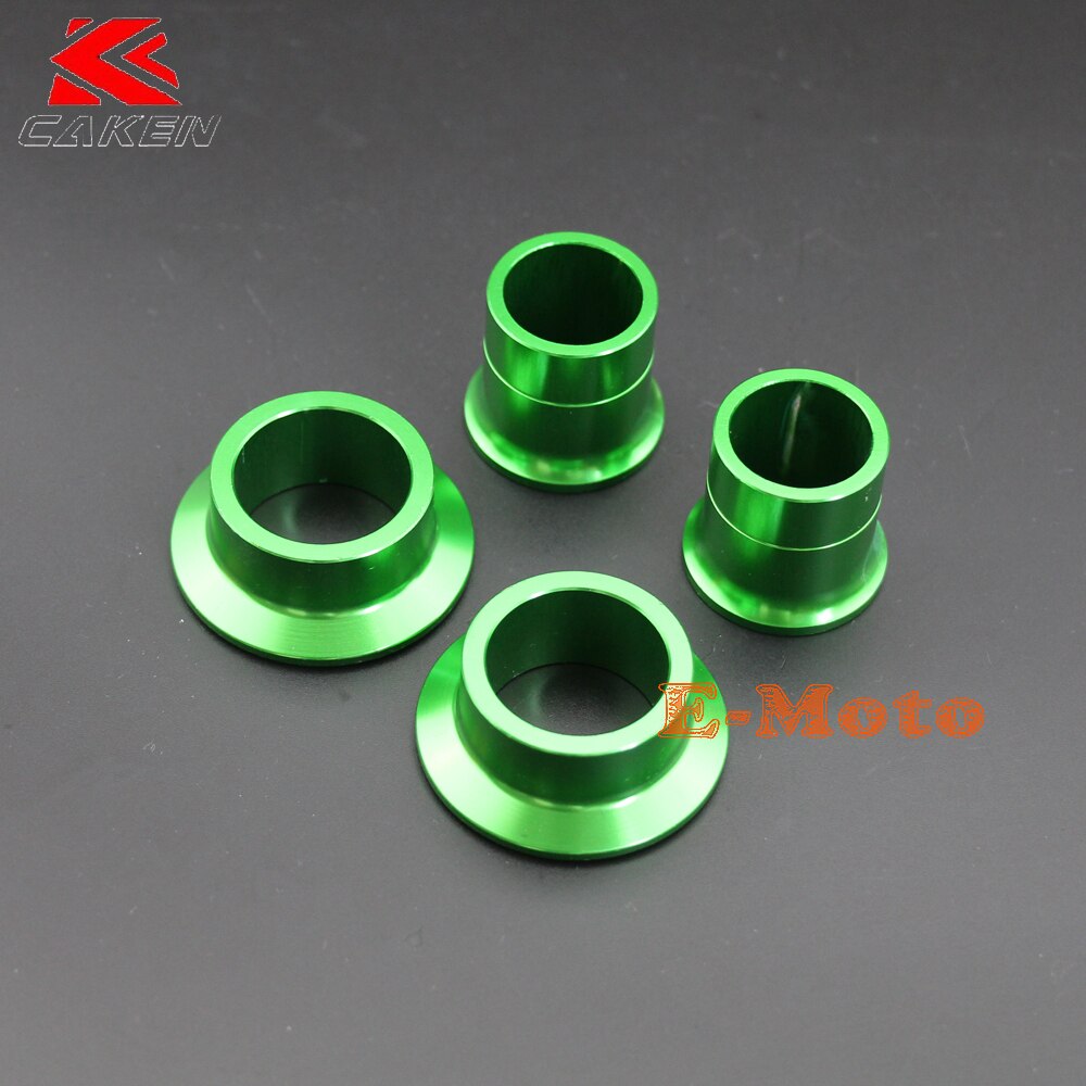 CNC Billet Aluminum Front & Rear Wheel Hub Spacer Kit For KX125 KX250 KX250F KX450F Dirt Bike Motorcycle Motocross