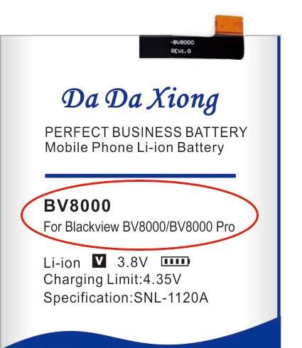 Batería de alta capacidad para Blackview BV6000 BV6000S BV7000 Pro BV8000 pro BV9000 Pro BV9500 Pro MT6763T 536380, batería de teléfono: BV8000