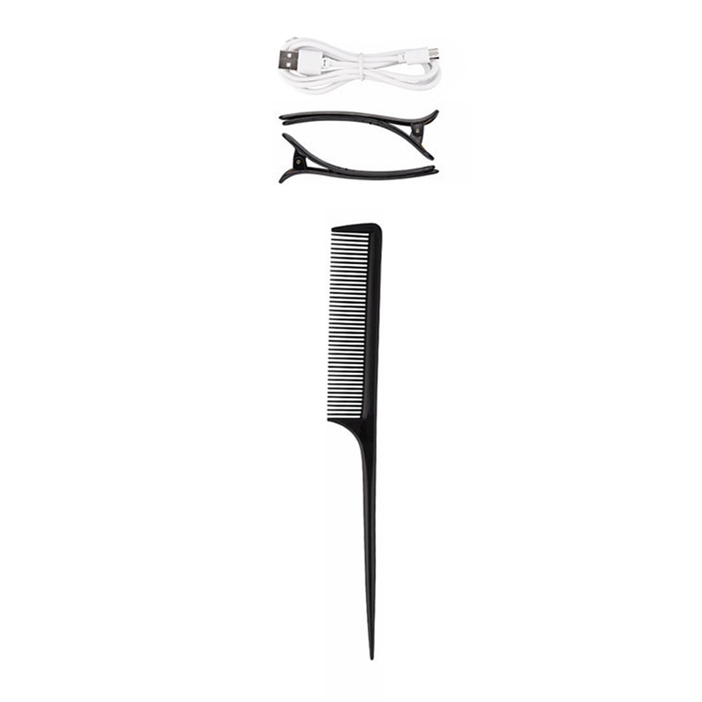 Wireless USB Portable Automatic Curling Iron Hair Curler Rechargeable for LCD Display Curly Machine with 1 Comb+2pc Clips