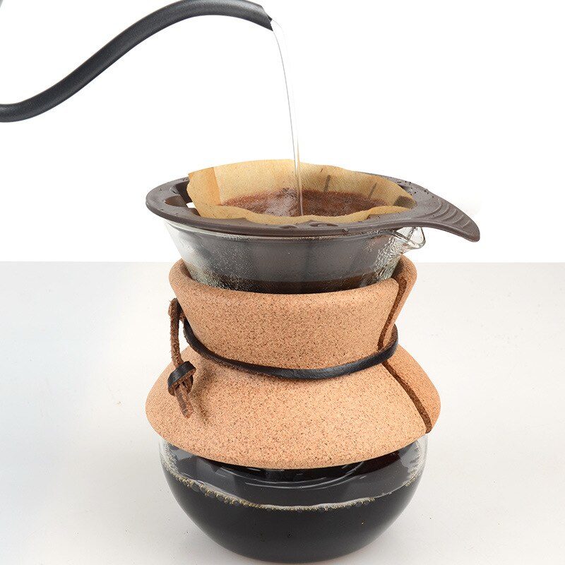Household Heat-resistant Glass Coffee Sharing Pot Anti-scalding Drip Coffee Pot Hand-made Coffee Pot Set Cloud Pot