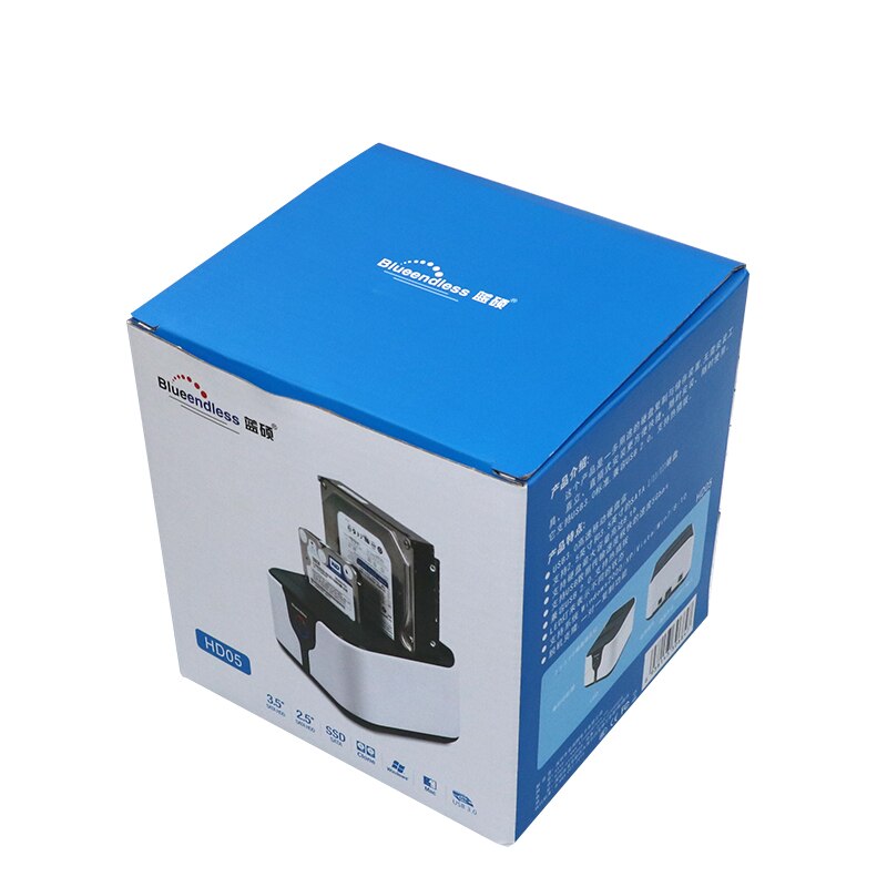 2 tray docking station for hard disk suits SATA 2.5"/3.5" hdd support max 4tb HDD usb 3.0 clone function HDD docking station