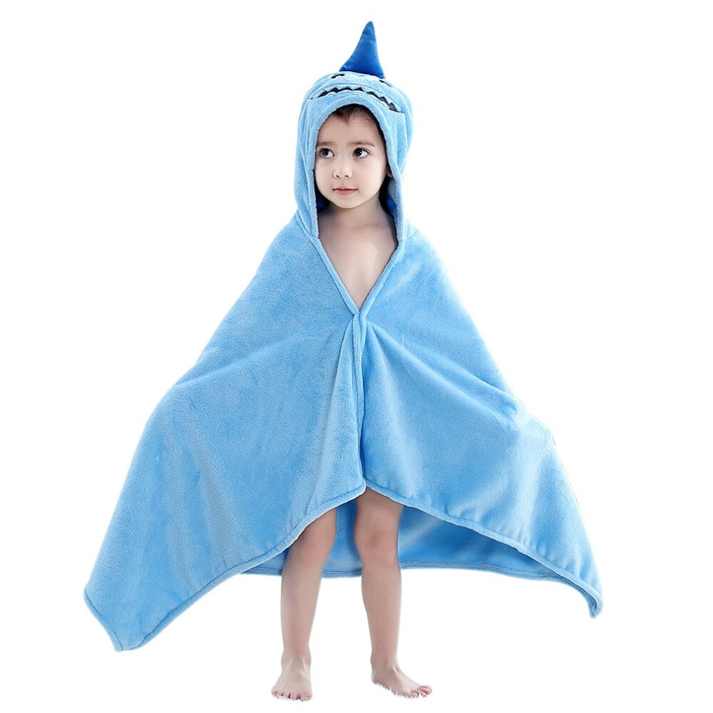 Børn badekåber 0-6 år haj strandtøj baby piger drenge tøj dyr søvnkåber hætteklædt roupa infantil de banho