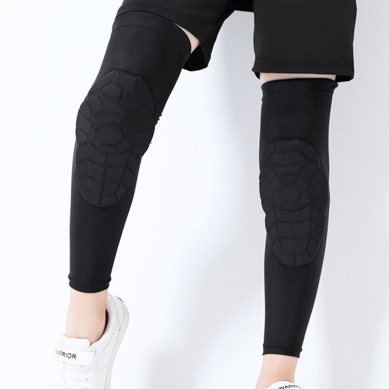 1 st knäskydd barn sport knäskydd anti-kollision basket honeycomb knäskydd stöd barn skridskoåkning löpar armbågsskydd