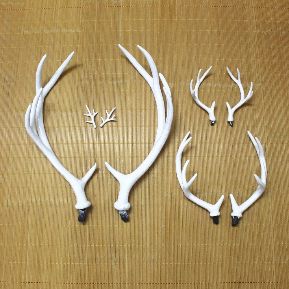 White Simulation Plastic Deer Antlers DIY Cosplay Animals Horn Headband Artificial Antlers DIY Accessorie Halloween Prop