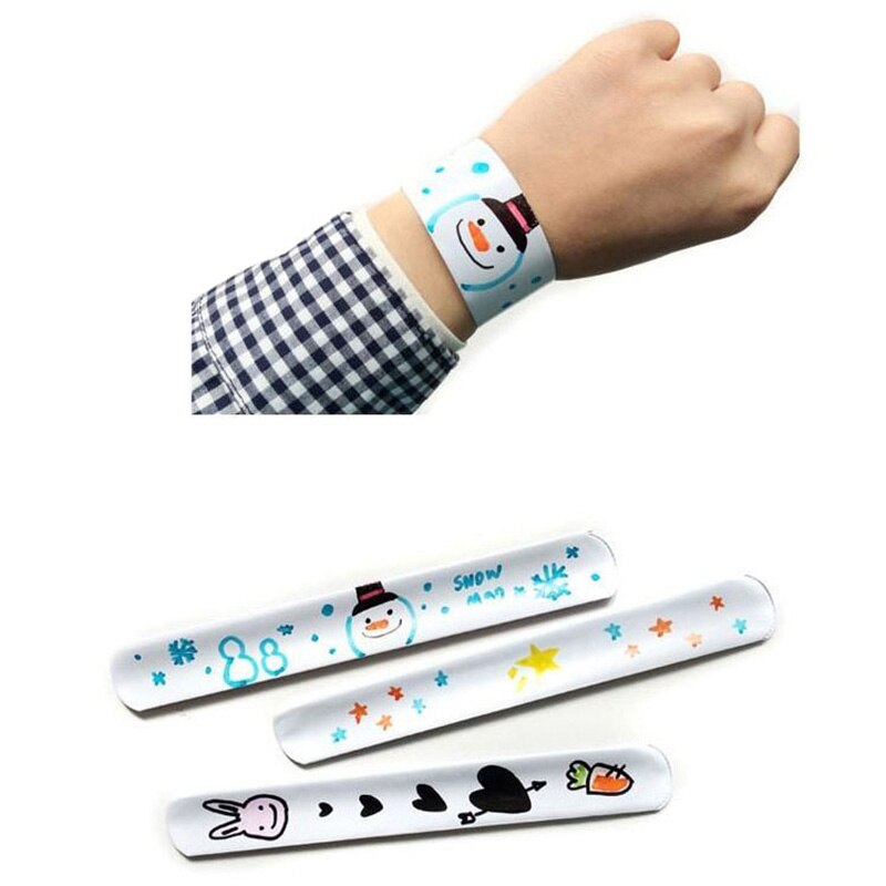 12 Pcs Diy Blank Slap Armbanden Slap Armbanden Duurzame Kinderen Polsband Slap Armbanden Kid Art Craft Kleuterschool