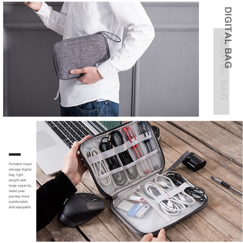 Reizen Accessoire Kabel Tas Draagbare Digitale USB Elektronische Organizer Gadget Case Reizen Mobiel Lading Mobiele Lader Houder