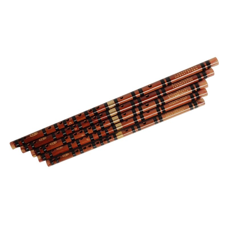 Detachable Bamboo Flute Beginner C D E F G Key Transverse Dizi