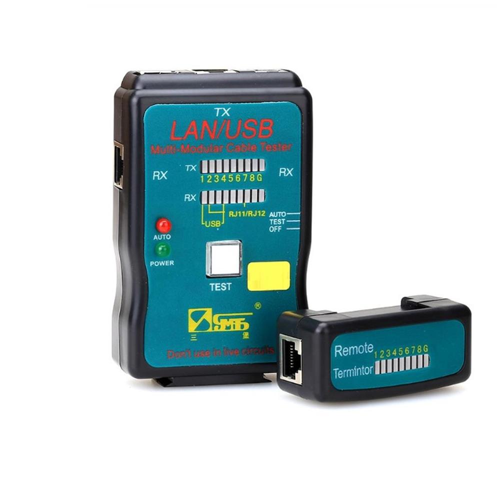 CT-168 Multi-Modular Network RJ45 Cat5 RJ11 Ethernet Cable LAN USB Tester and USB Cable Test