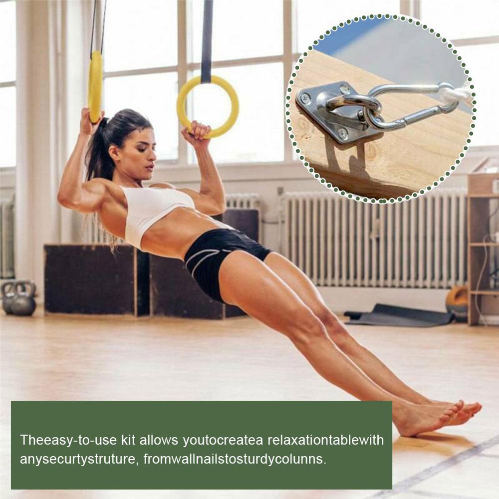 800lb Capacity Heavy Duty Hammock Hanging Spring Hook +Matching Screws Kit Mount Swing Chair Stainless Steel