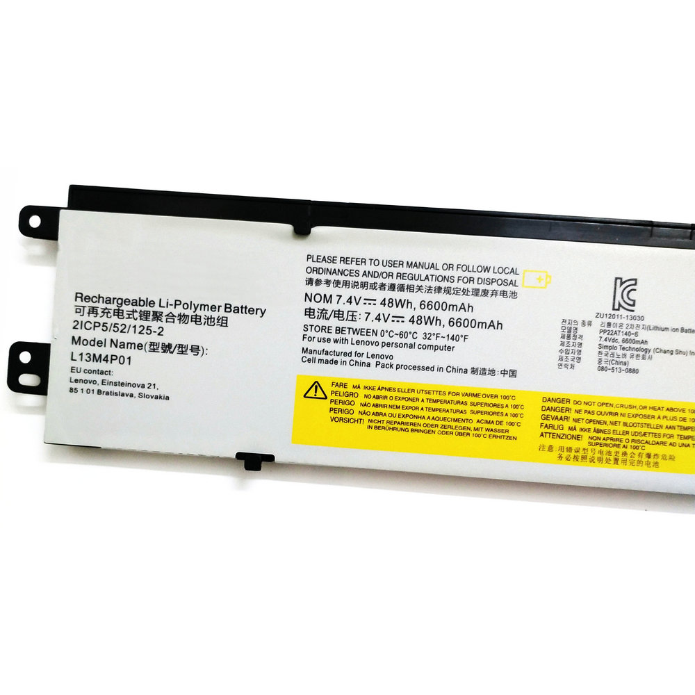 Genuine L13L4P01 L13C4P01 L13M4P01 Laptop Battery For Lenovo for Erazer Y40-70 Y40-80 Y40-70AT-IFI 7.4V 48WH