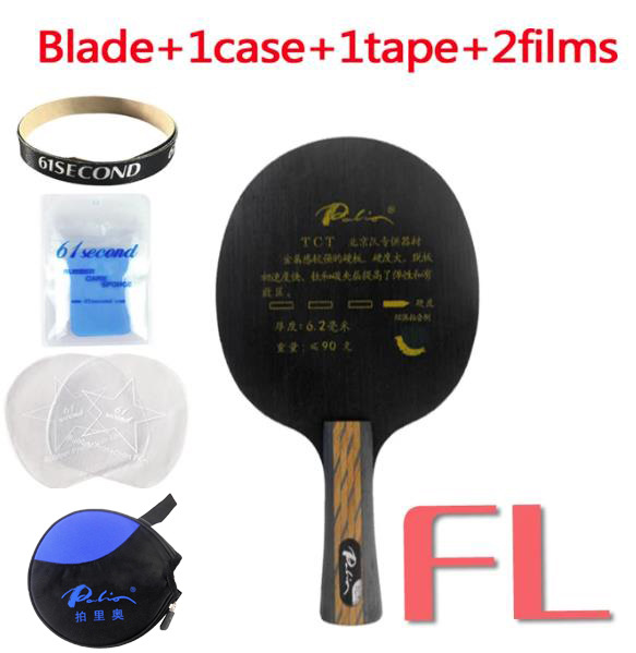 Original palio tct ti + carbon bordtennis pingpong klinge: Fl blade ym sag