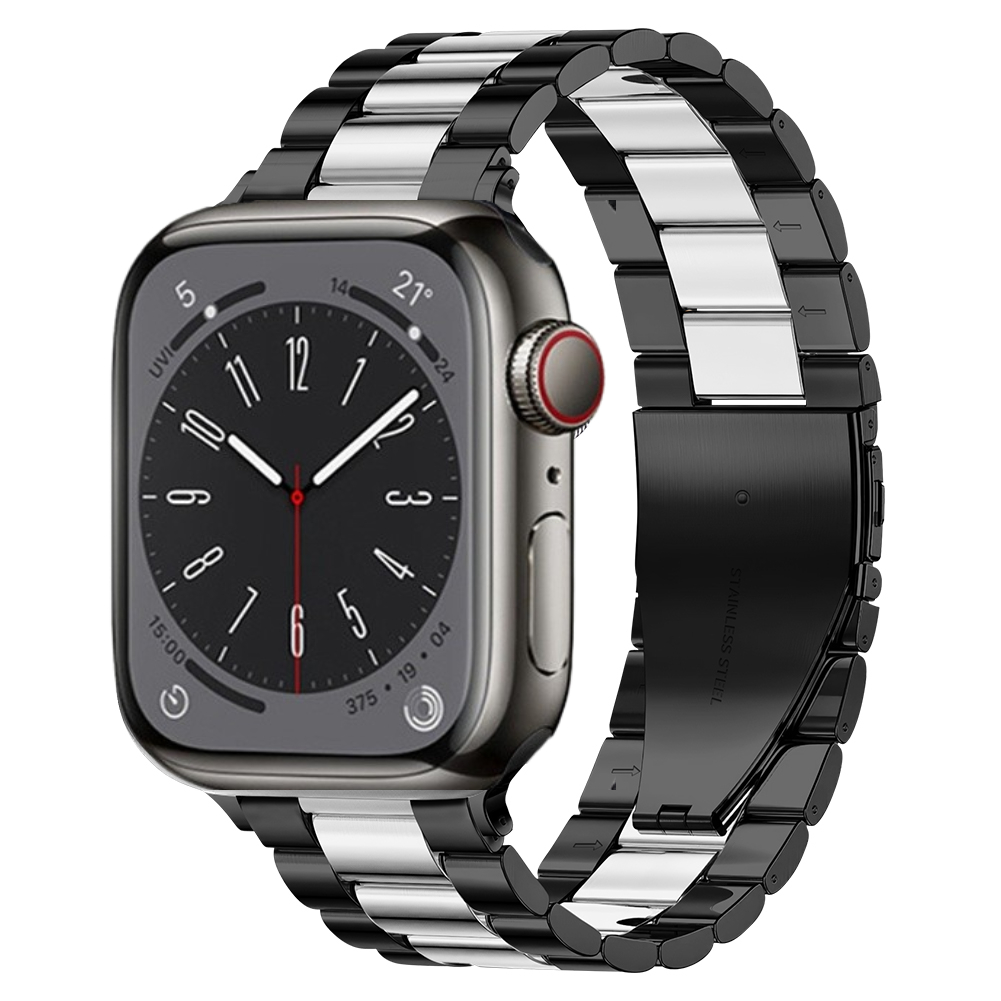 Pulseira de Aço Inoxidável para Apple Watch, Bracelete de Metal, Ultra 49mm, 10mm, 42mm, 46mm, 9mm, 8, 7, 45mm, 41mm, iWatch 6, 5, 4, 3, SE, 44 milímetros, 40 milímetros: Roxo Verde / 12mm