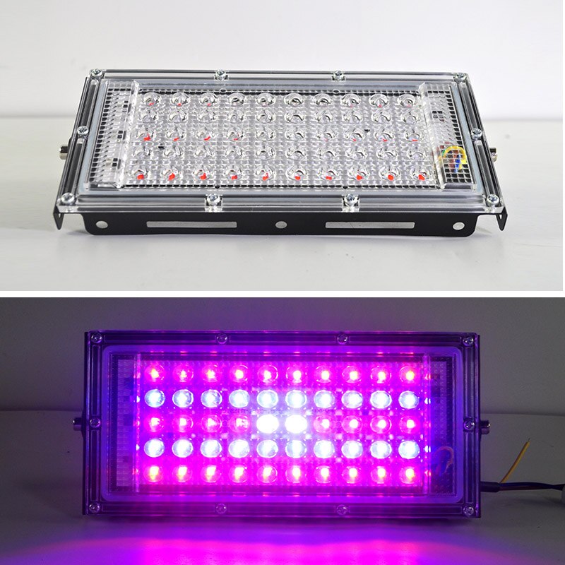 Led Grow Light Schijnwerper E27 Led Lamp Volledige Spectrum 50W Ac 220V Indoor Plant Lamp Ir Uv Voor bloeiende Hydrocultuur Systeem