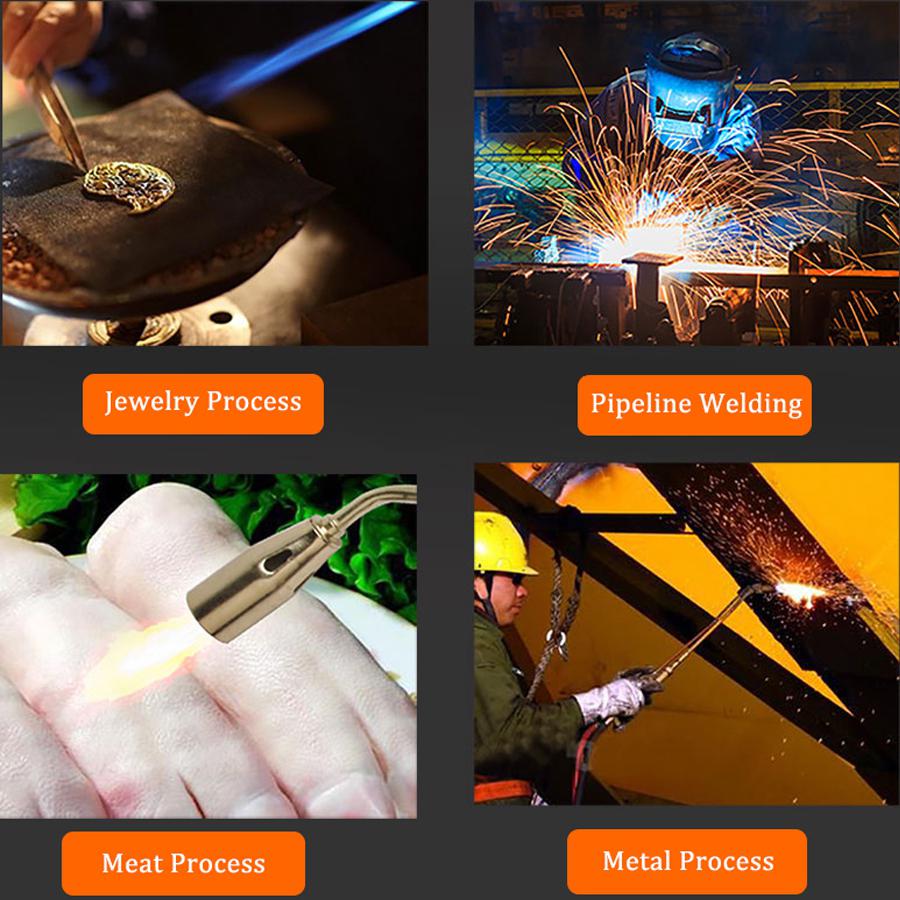 Liquefied Gas Welding Torch Road Pipe Metal Welding Flame Blow Heating Mashine Plumber Roofing Ignition Soldering Gas Blowtorch