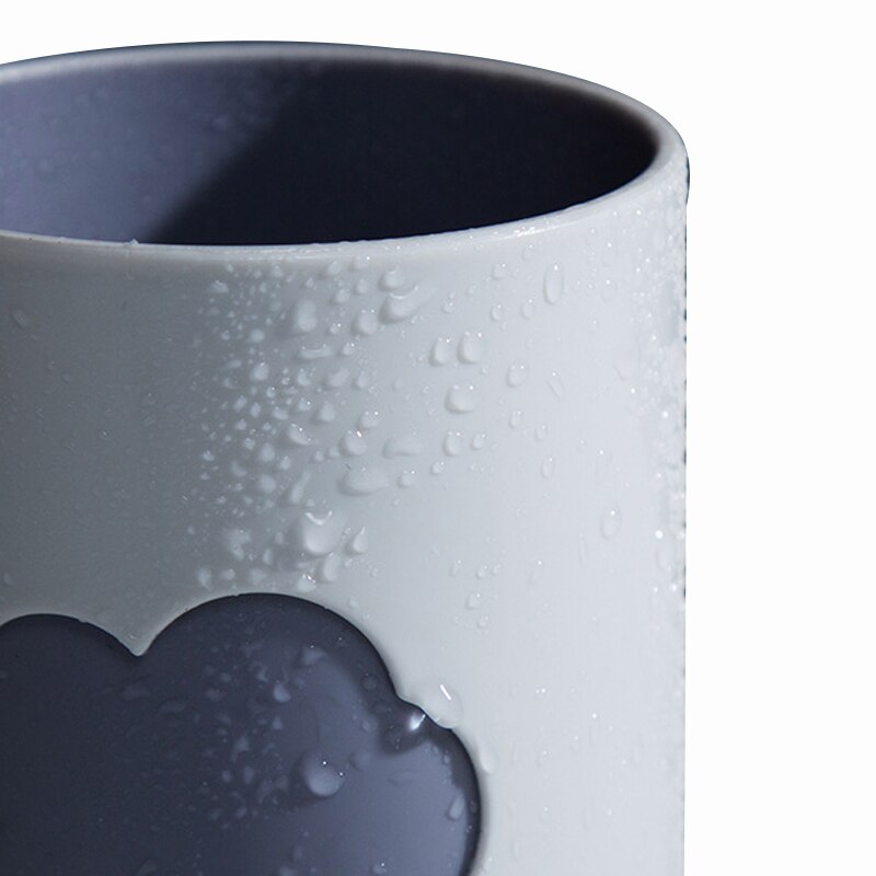 Kotitalouksien harjauskuppi moderni yksinkertainen sarjakuva pilvi muovi seinälle kiinnitettävä hammasharjateline kylpyhuoneen mukit