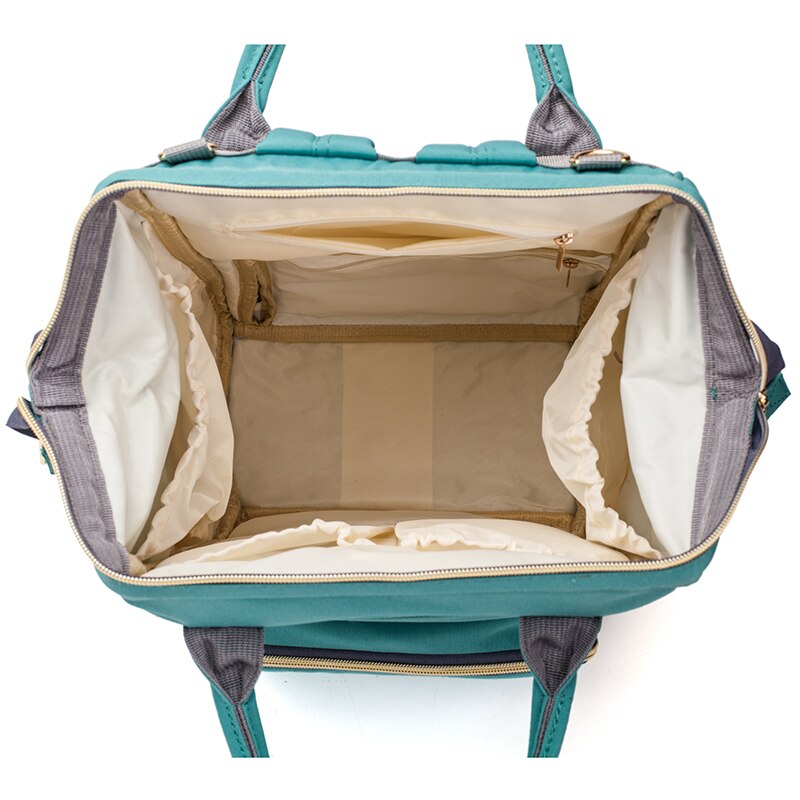 Lequeen Nappy Backpack Bag Mummy Large Capacity Bag Mom Baby Multi-function Waterproof Outdoor Travel Diaper Bags For Baby Care