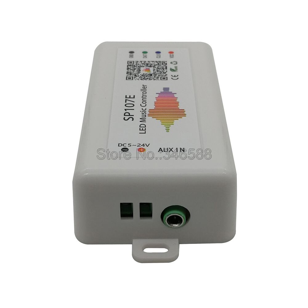 SP107E Bluetooth LED Muziek Controller Pixel IC SPI Controller door Smart Phone APP voor WS2812B WS2813 SK6812 LED Strip 2048 pixels