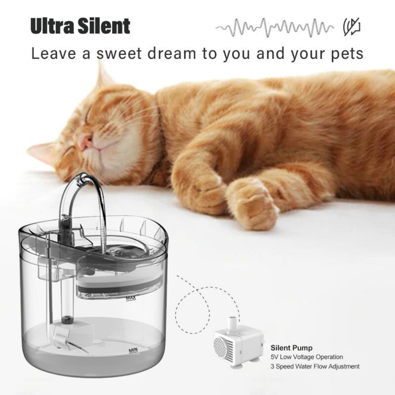 Fuentes de beber para gatos, circulación automática, inteligentes, inducción, para beber agua para perros y gatos