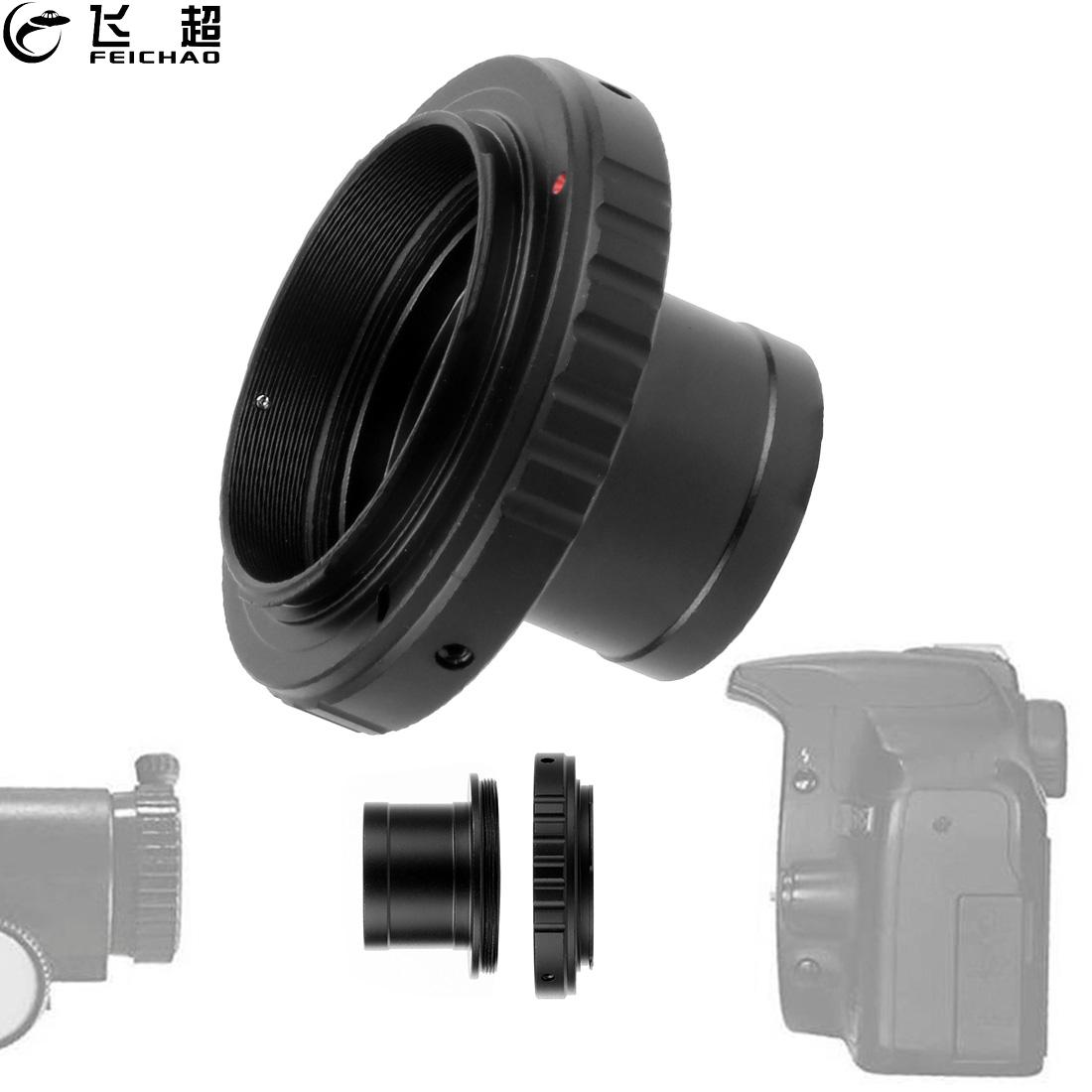 Lens Adapter 1.25 Inch T Ring Lens Mount Set DSLR Camera Accessory for Canon EOS Nikon Olympus Sony Pentax Telescope Microscope