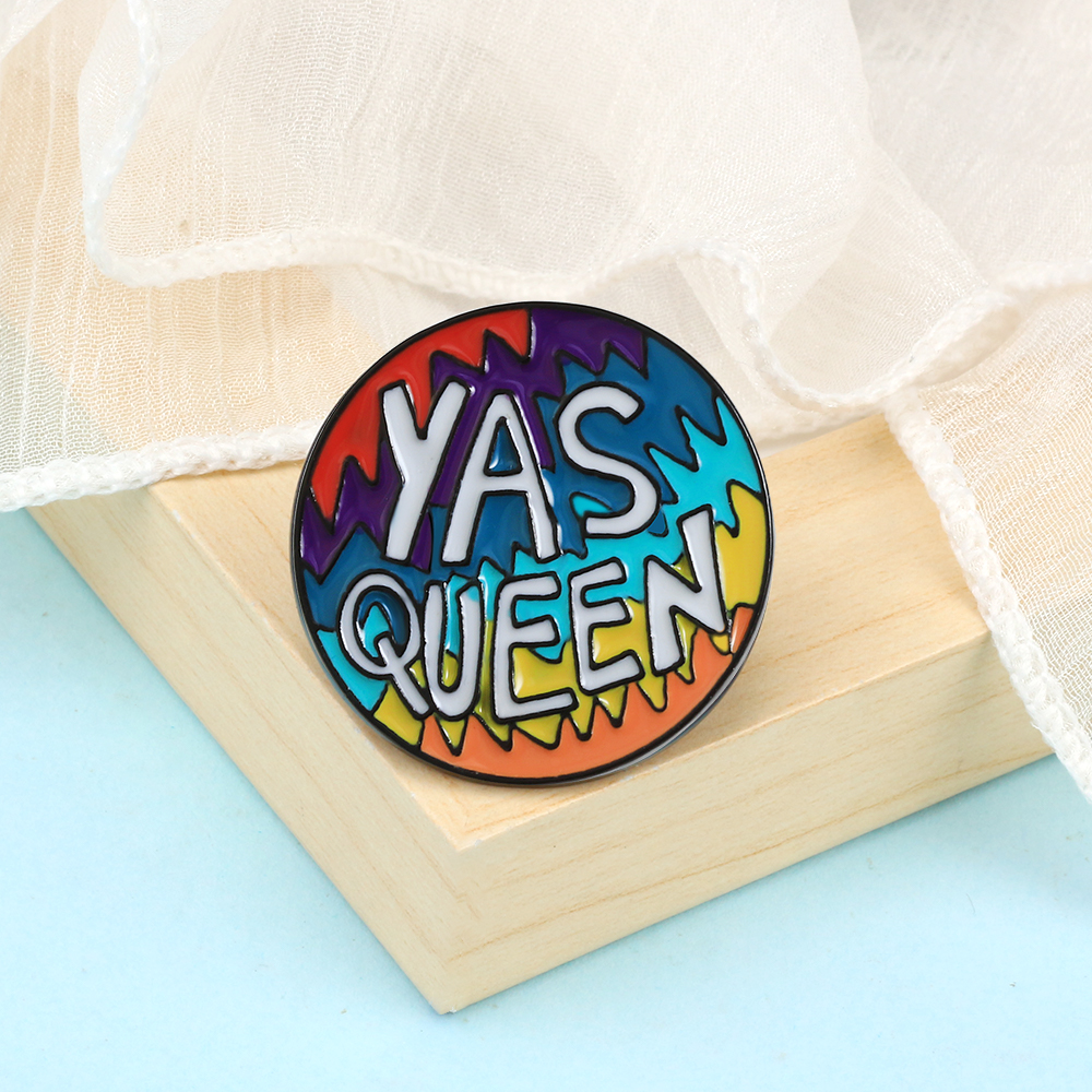 Alfileres esmaltados con citas de lema de la vida, broche 'Nunca Give Up' 'Live in the ', eslogan de pancarta, insignia, de joyería para amigos: Plata antigua plateada