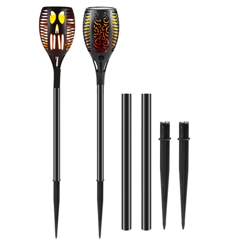 12/96 LED Lustige Solar- Taschenlampe Lichter Flackern Beleuchtung Flamme Garten Lampe Straße Lampe Wasserdichte Hohe Energie Mit Licht Pol