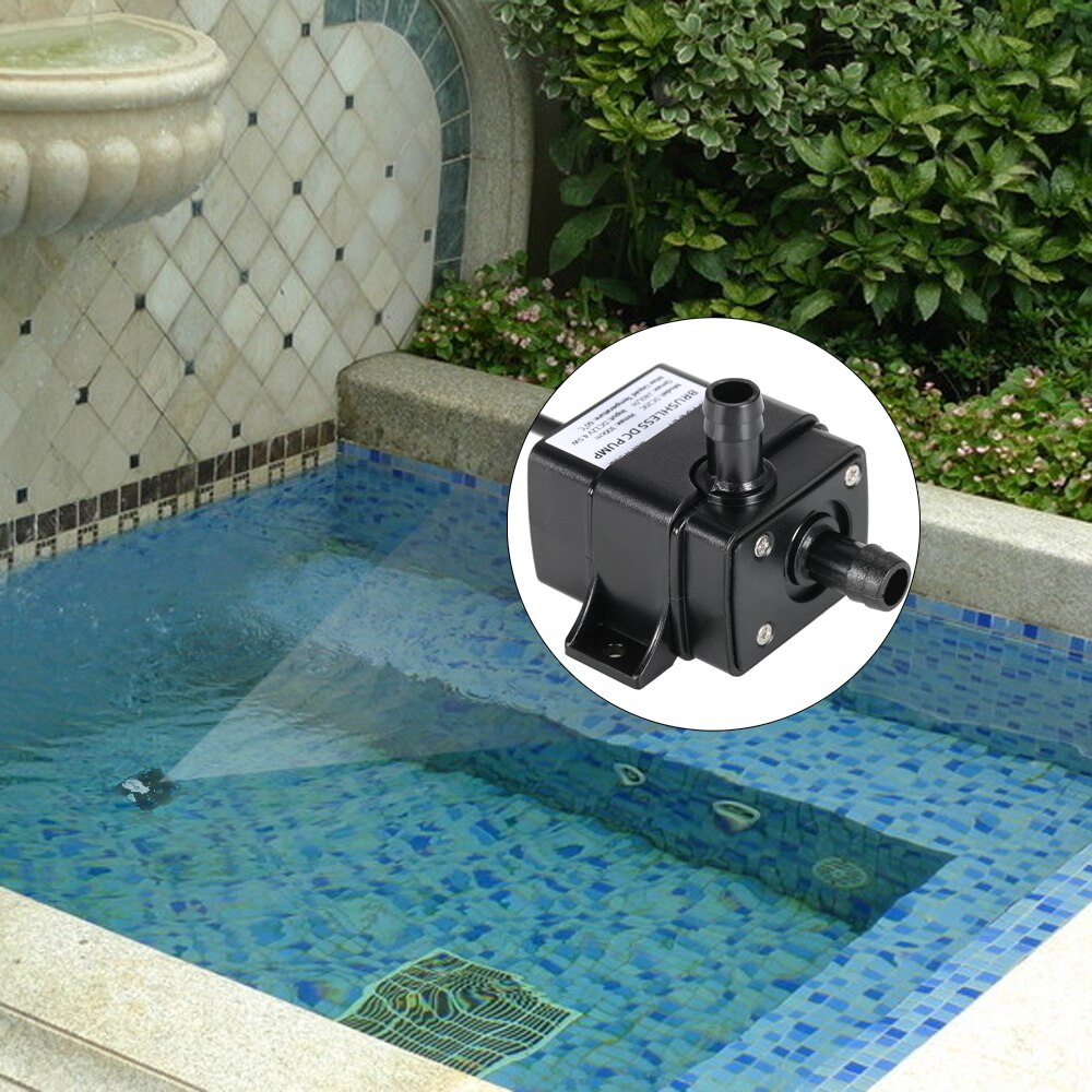 Ultra-stille  dc12v vandpumpe mikro børsteløs vandolie pumpe vandtæt nedsænket akvarium cirkulerer 240l/h 5w løft 3m 0 ~ 60c