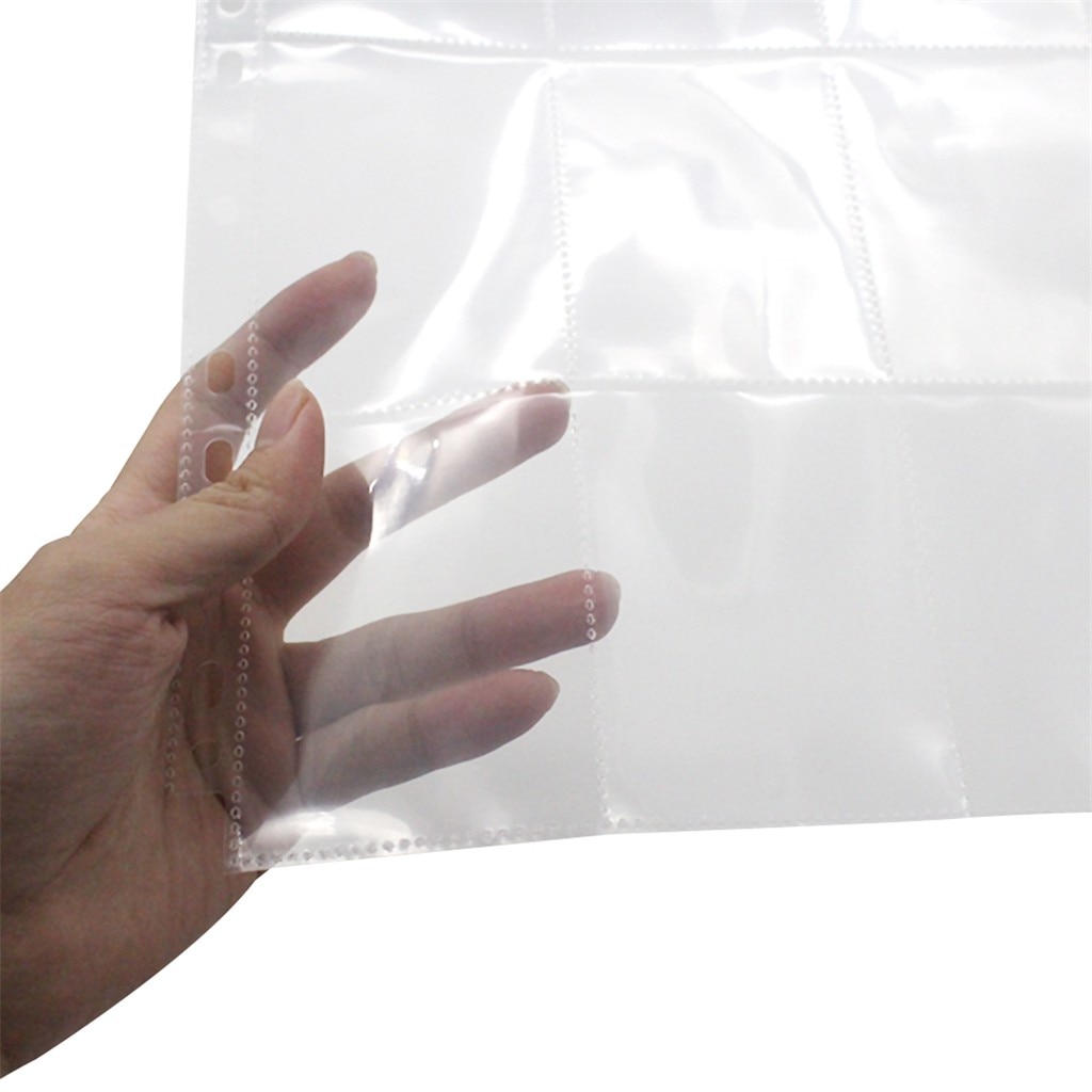 90 Pockets Trading Gaming Card Sleeves Storage Wallets Album Pages Collection Coin Holders Wallets Sleeves Set Photo Albums