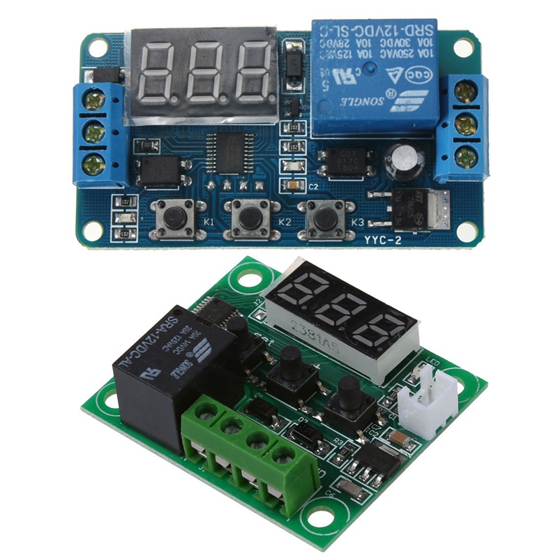 DC 12V Thermostats Temperature Heat Sensor Switch -50 ~ 110 ° C & Automation DC 12V LED Display Digital Delay Timer Contro